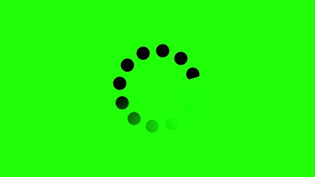 Circle Loading Progress Indicator with Circular Percentage Bar, Minimal Black and White Animation Concept for Website, Application, Software Interface, Technology and Digital Processing System .