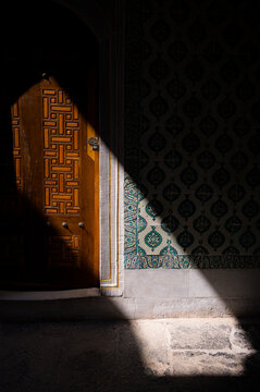 A decorated doorway in Istanbul, Turkey.