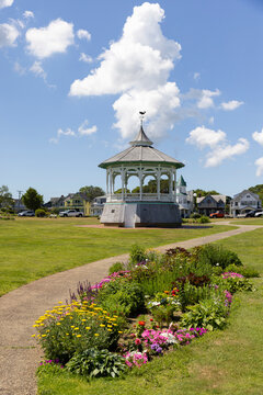 Martha&rsquo;s Vineyard park landscape bandstand 