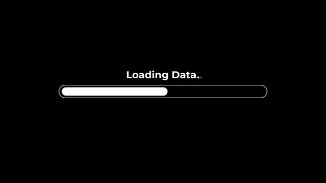 loading progress concept. Please wait loading in progress. motion graphic of loading bar with progress. Animation of 4k video.