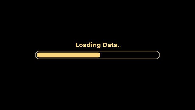 loading progress concept. Please wait loading in progress. motion graphic of loading bar with progress. Animation of 4k video.