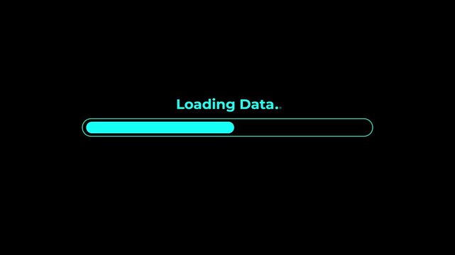 loading progress concept. Please wait loading in progress. motion graphic of loading bar with progress. Animation of 4k video.