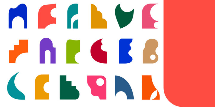Colorful Abstract Geometric Shapes Pattern