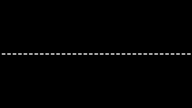 Abstract dotted line loop animation on black background. Animation of a path from one point to another point goal concept. Traveling from one location to another location concept