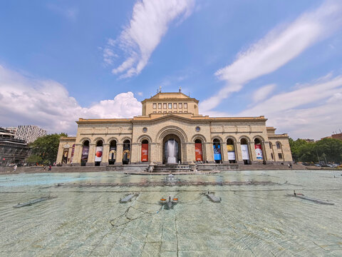 History Museum of Armenia and National Gallery of Armenia building under bright sky