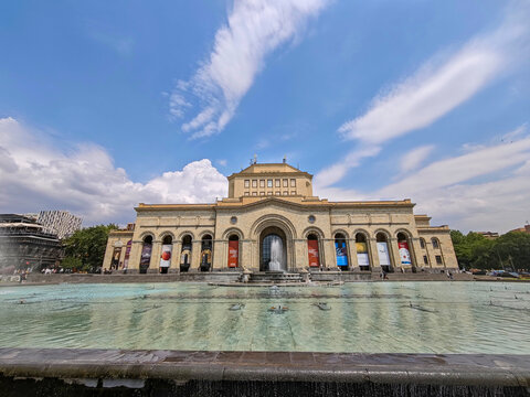 History Museum of Armenia and National Gallery of Armenia building under bright sky