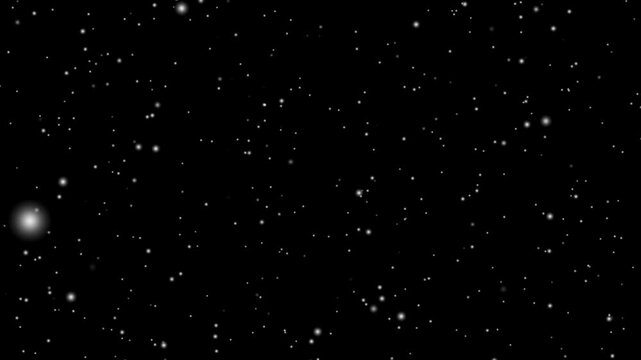 Real snow snowing on black background in cold winter season, White snow overlay layer on black background, Snow, snowflakes. Rendered animation of snowing. Snow flakes falling in slow motion.