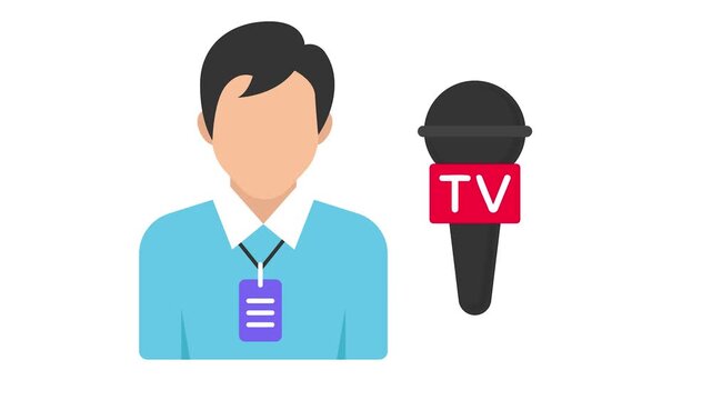 TV news anchor animation, fashion journalist animated video, Glamour and beauty clip, Haute couture footage, Fashion Show and Exhibition motion graphics