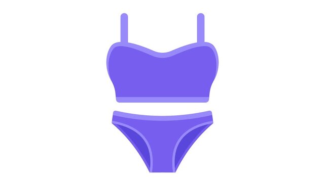 Full Coverage Bra and Panty Set animation,luxury lingerie animated video, Glamour and beauty clip, Haute couture footage, Fashion Show and Exhibition motion graphics 