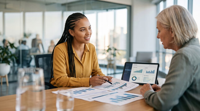 Financial Advisor Meeting a Client