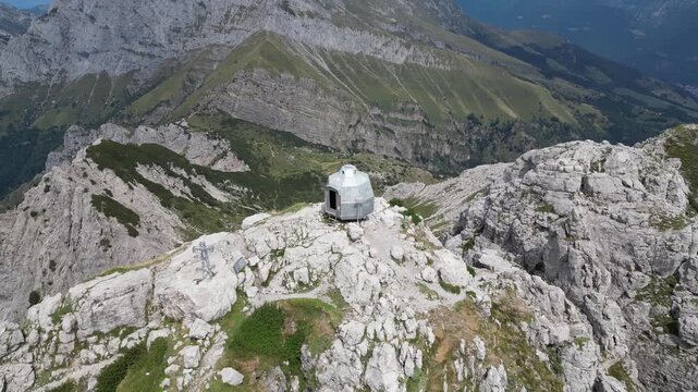 Aerial View of Bivacco Ferrario on Grigna Meridionale