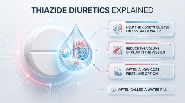 Thiazide diuretics explained for blood pressure