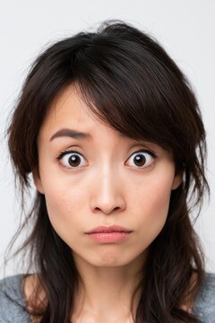 Young asian woman feeling surprise and shock