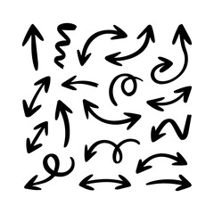 Fototapeta premium Black and white of a swirling maze of arrows abstract desi