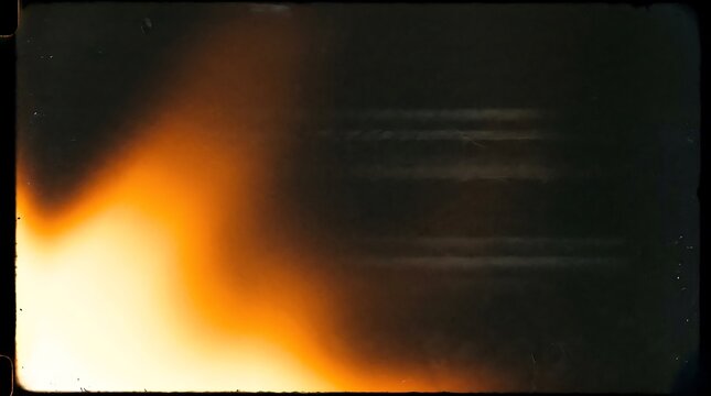 Light Leak Orange Flare Film Analog Texture Overlay Warm Grain Dark Background