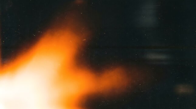 Light Leak Orange Flare Film Analog Texture Overlay Warm Grain Dark Background