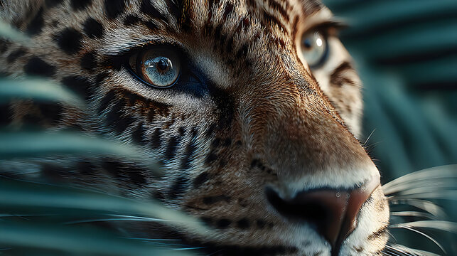 Elegant clouded leopard fierce expression detailed spotted fur pictures