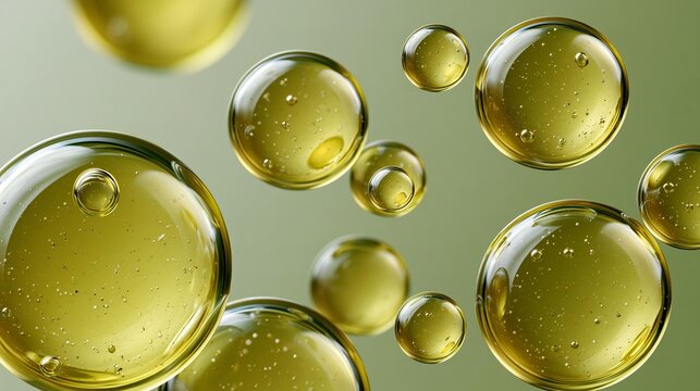 Clear green bubble background