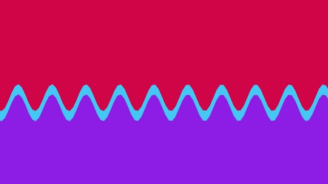 Abstract wavy line divider on vibrant background