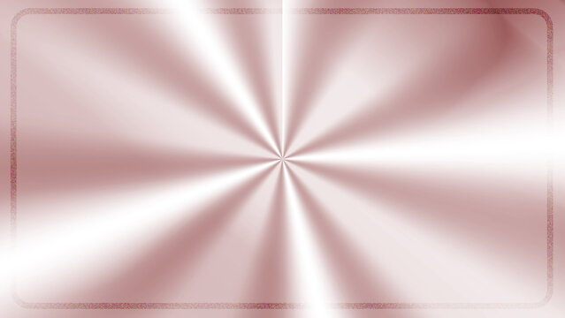 Abstract rose gold metal texture with radial light rays