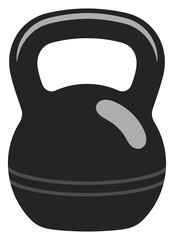 Fototapeta premium Kettlebell fitness icon