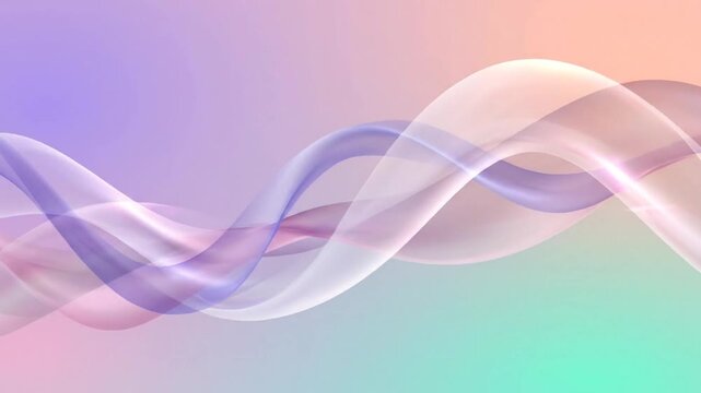Abstract Colorful Smoke Waves with Flowing Purple, Pink and Blue Curves, Glowing Light, Dynamic Energy Lines and Vibrant Motion for Modern Artistic Wallpaper Design