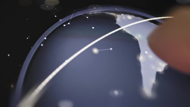 Interactive Global tracker visualizes satellite positions over Africa