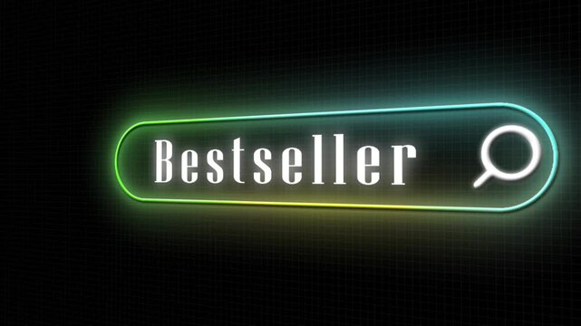 Bestseller Glow Line Search Bar Animation