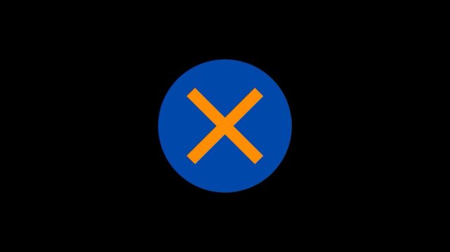3D Red Cancel Cross Button Icon with X Symbol for Delete, Warning, Danger, Stop, Negative Action, Web Interface and Business Design