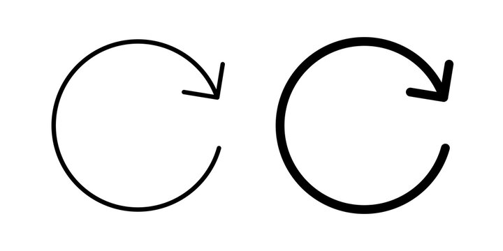Reset icon lineart symbol pack
