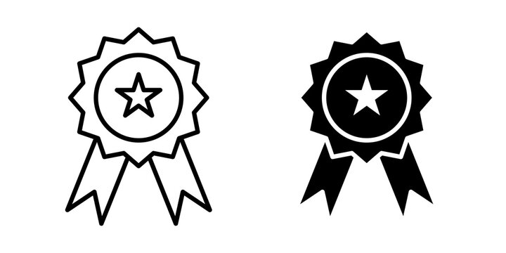 Rosette icon minimal artwork set