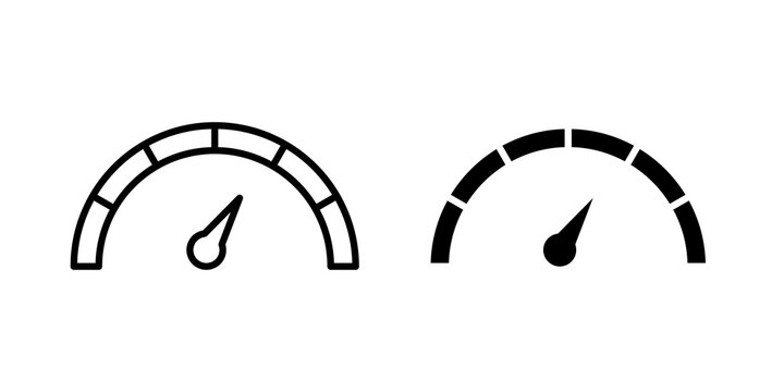 Tachometer icon minimal artwork set