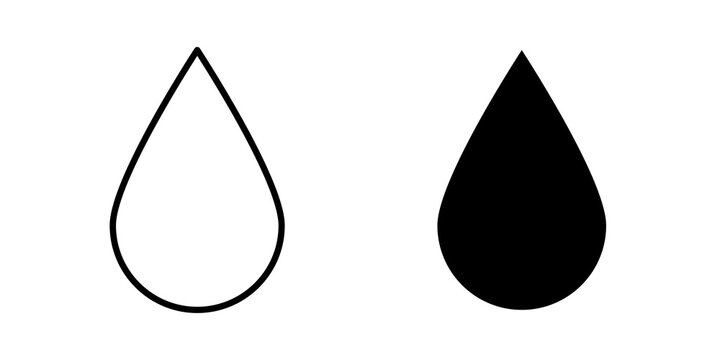 Drop icon minimal artwork set