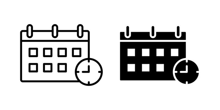 Reschedule icon minimal artwork set