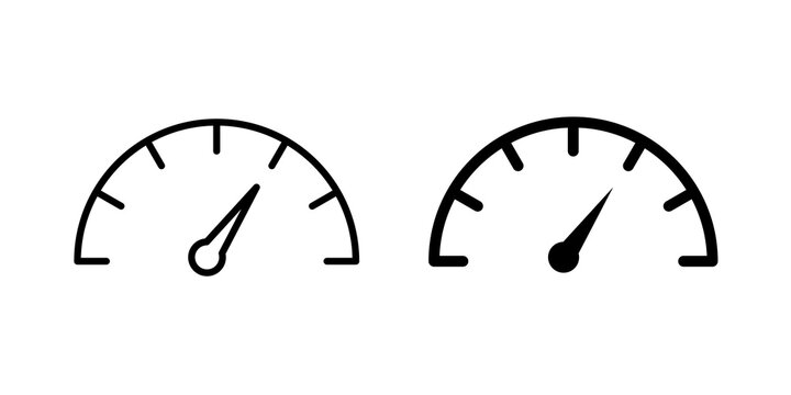 Tachometer icon minimal artwork set