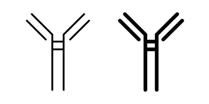Antibody icon minimal artwork set