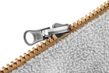 Clothes zipper isolated © Tarzhanova