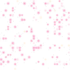 Nahtloses Muster in Rosa und Türkis mit Aster und Klee © nico