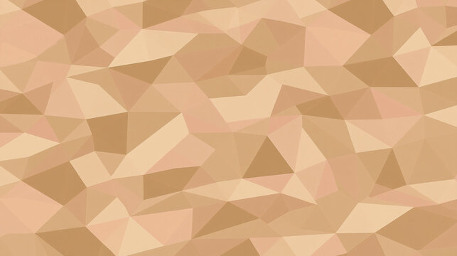Abstract Beige Polygonal Low Poly Geometric Background