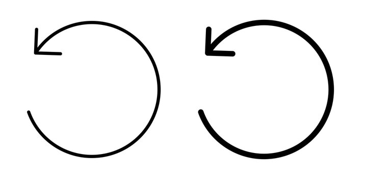 Undo icon vector elements kit