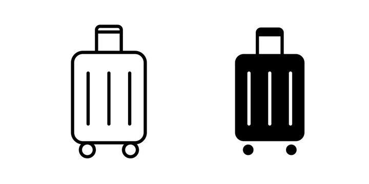 Suitcase icon vector elements kit