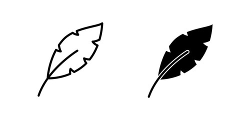 Fototapeta premium Feather icon vector elements kit