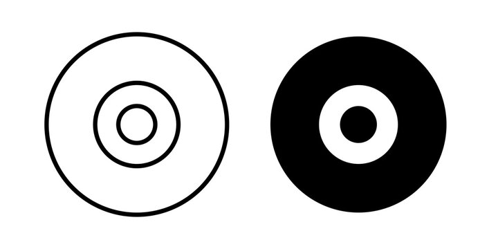 Vinyl icon vector elements kit