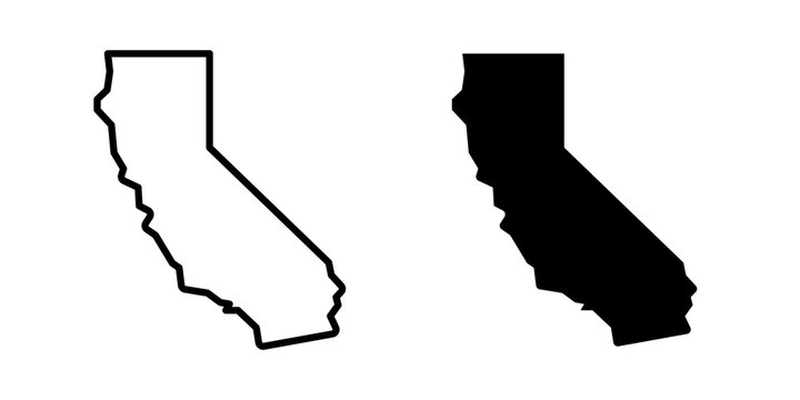 California icon vector elements kit