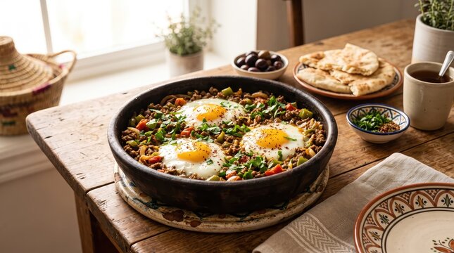 Iraqi Makhlama, Makhlama, Iraqi Dish, Iraqi Cuisine, Iraqi Breakfast