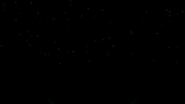 Dark emerald green pulsing background with glowing particle specks loop.