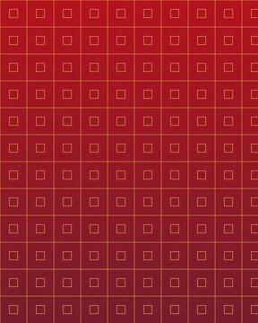 Red geometric lattice pattern background with circular cutouts for modern design elements