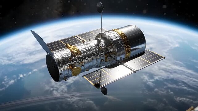 Futuristic Space Shuttle Launch with Earth and Moon in Deep Space, Advanced Aerospace Technology, Powerful Rocket Engine, Science and Exploration Concept