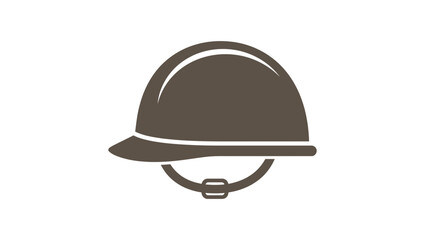 Fototapeta premium Hard hat safety helmet icon for industrial work.