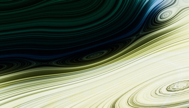 Colorful abstract ripples in flowing digital render